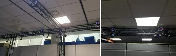 공간에 맞춰 모션 캡처 카메라도 설치되어있다.