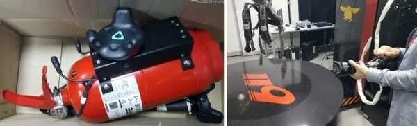 컨트롤러 대신 실제 현장에서 사용하는 도구를 활용한다.
